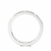 1.20 Carat Round Cut Channel Set Diamond Eternity Band In White Gold Eternity Wedding Rings