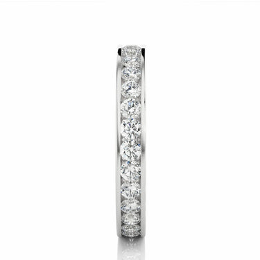 1.20 Carat Round Cut Channel Set Diamond Eternity Band In White Gold