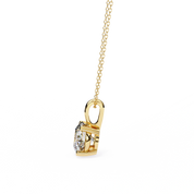 1.67 Round Brilliant Cut Diamond Solitaire Pendant in Yellow Gold