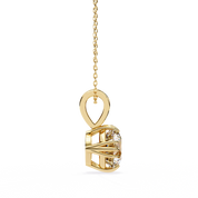 2 Ct Round Brilliant Diamond Necklace in Yellow Gold