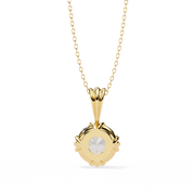 2 Ct Round Brilliant Diamond Necklace in Yellow Gold