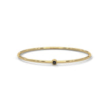 Round Cut Diamond Black Diamond Solitaire Bangle Bracelets