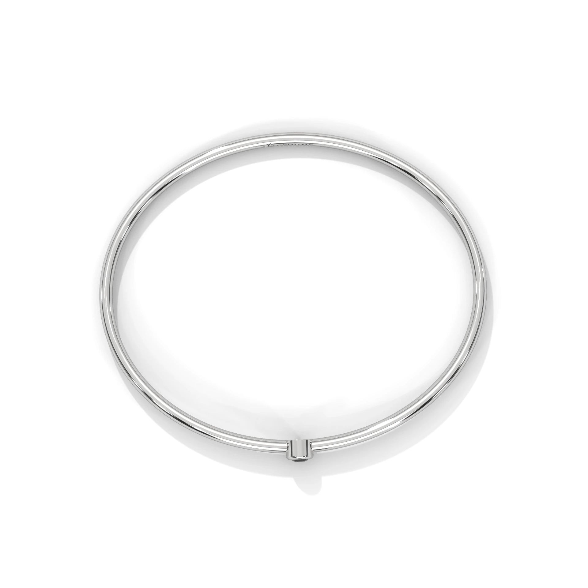 Round Cut Diamond Black Diamond Solitaire Bangle Bracelets