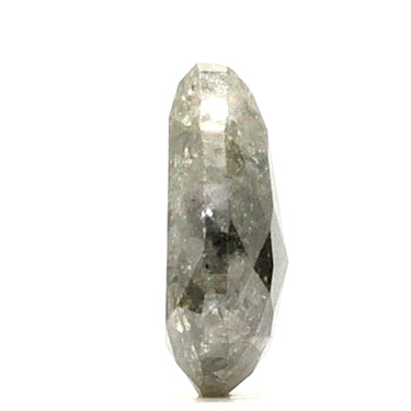 Diamant sel et poivre en forme de poire de 2,13 carats