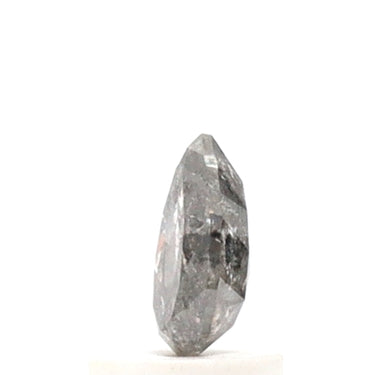 Diamant sel et poivre taille poire de 0,72 ct