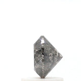 0.98 Carat Round Cut Salt and Pepper Diamond