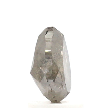 Diamant sel et poivre en forme de poire de 1,55 ct