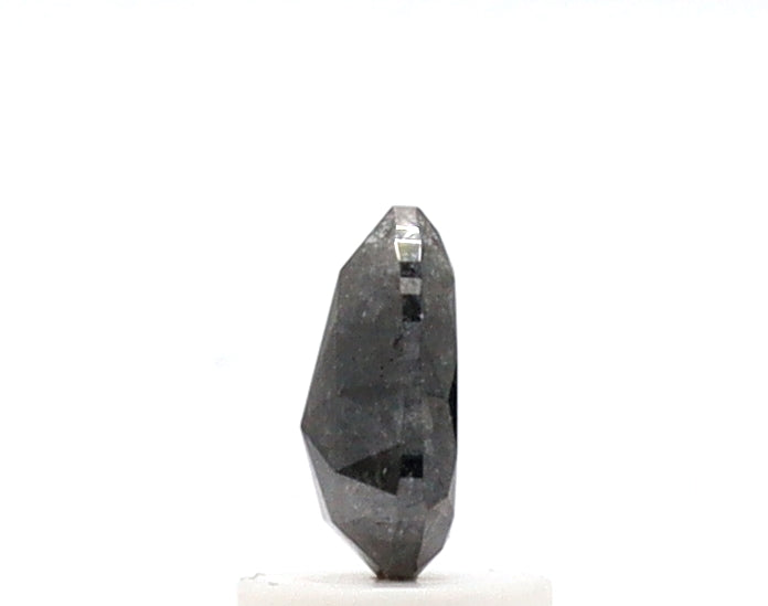 0.85 ct Pear Shape Salt and Pepper Diamond