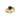 Front view of yellow gold ring set with a round black center stone, accented by a curved band with embedded diamonds.