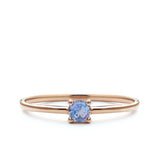 0.70ct Tanzanite Ring Rose Gold