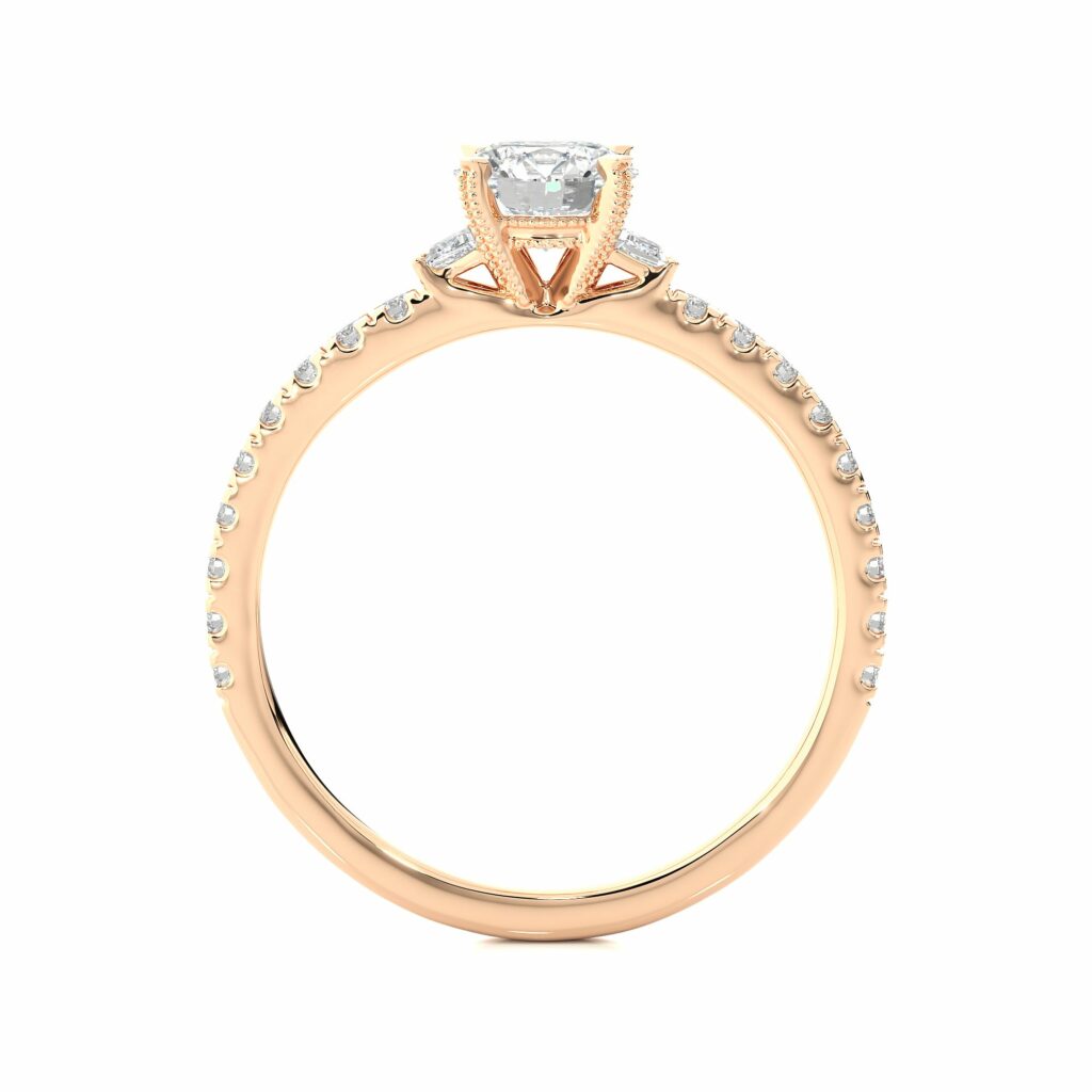 1ct Fishtail Prongs Engagement Ring | Save 20% – Gemone Diamond