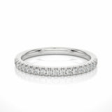 0.23 Carat Round Cut V Prong Setting Diamond Half Eternity Wedding Band