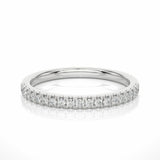 0.20 Carat Round Cut Channel Setting Half Eternity Diamond Wedding Band