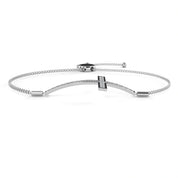 0.36 Carat Diamond Cross Bracelet in White Gold for Women