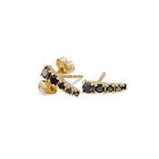 0.55 Carat Black Diamond Stud Earrings for Women