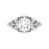 2 Carat Old European Cut Diamond Vintage Rings
