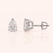 0.50 CT to 5 CT Pear Diamond Stud Earrings in Multiple Settings