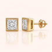 Princess Cut Diamond Earrings in Multiple Settings