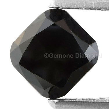 Natural 1 Carat Cushion Cut Black Diamond
