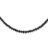 28 Inch Black Diamond Faceted Beads