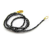 24 Inch Black Diamond Bead Strands