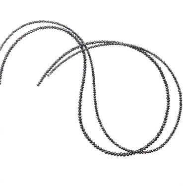 18 Inch Black Diamond Beads Necklace