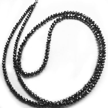 24 Inch Black Diamond Bead Strands