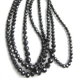 18 Inch Black Diamond Beads Necklace