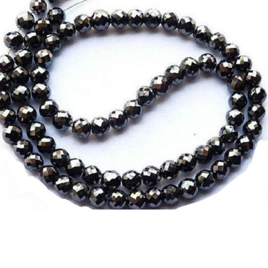32 Inch Natural Black Diamond Beads