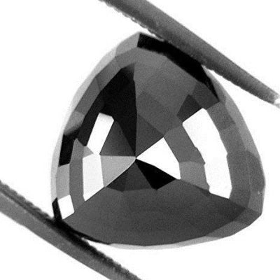 1 Carat Trillion Cut Diamond Loose Black Diamond