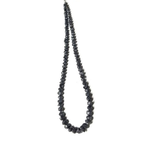 16 Inch Natural Raw Black Diamond Beads Strand