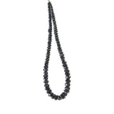 20 Inch Black Uncut Diamond Beads