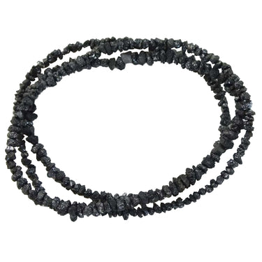 1.20 CT 2.70 To 2.90 MM Natural Black Loose Faceted Diamond Beads Drilled 