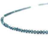 24 Inch Blue Diamond Faceted Beads