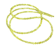 28 Inch Yellow Diamond Beads Necklace