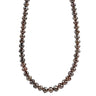 32 Inch Natural Brown Diamond Beads Necklace