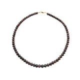 16 Inch Brown Diamond Beads Necklace