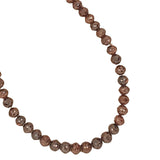 7 Inch Brown Diamond Beads Bracelet Strand