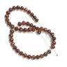 20 Inch Brown Diamond Beads Necklace