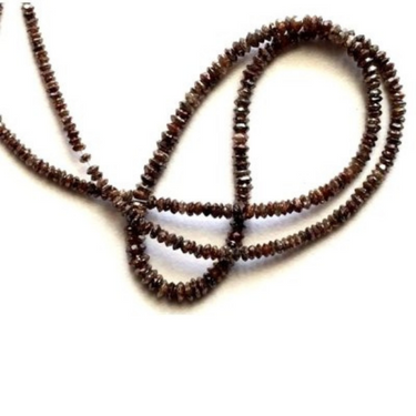 3 Ct Lot Loose Natural Brown Diamond Faceted Beads
