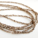 7 Inch Brown Uncut Diamond Beads 