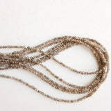 7 Inch Brown Uncut Diamond Beads