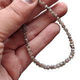 16 Inch Drilled Uncut Loose Brown Diamond Strand