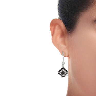 1.4 Carat Flower Drop Earrings For Women's
