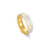 0.17 Carat Round Cut Diamond Band In Love Forever Design