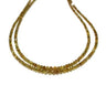 16 Inch Yellow Color Diamond Beads Necklace