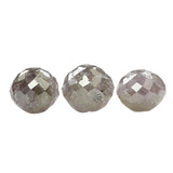 3 Carat Gray Faceted Diamond Beads Lot