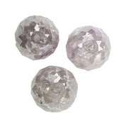 3 Carat Gray Faceted Diamond Beads Lot
