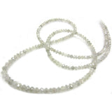 16 Inch Gray Diamond Beads Necklace