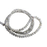 16 Inch Gray Diamond Beads Necklace